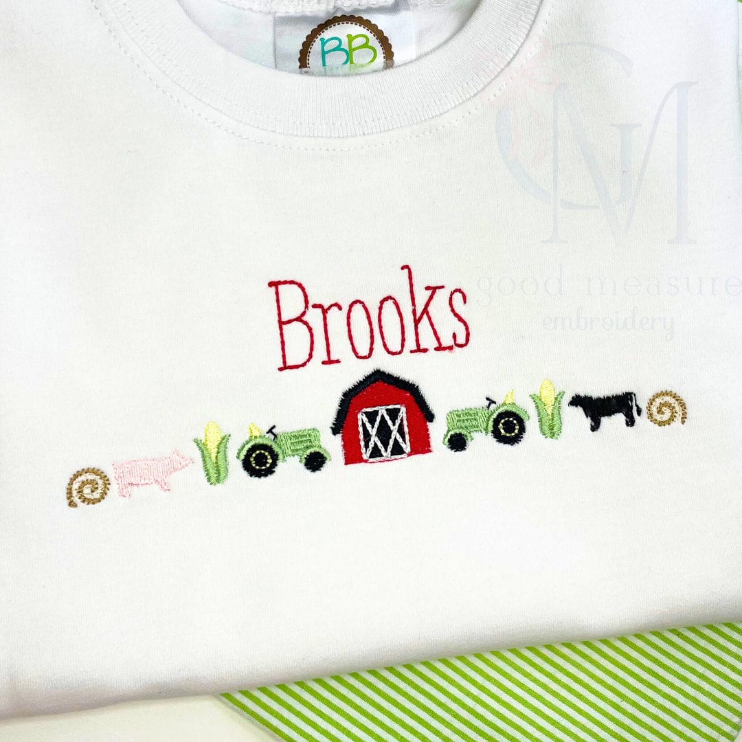 Farm Fill Embroidery Design