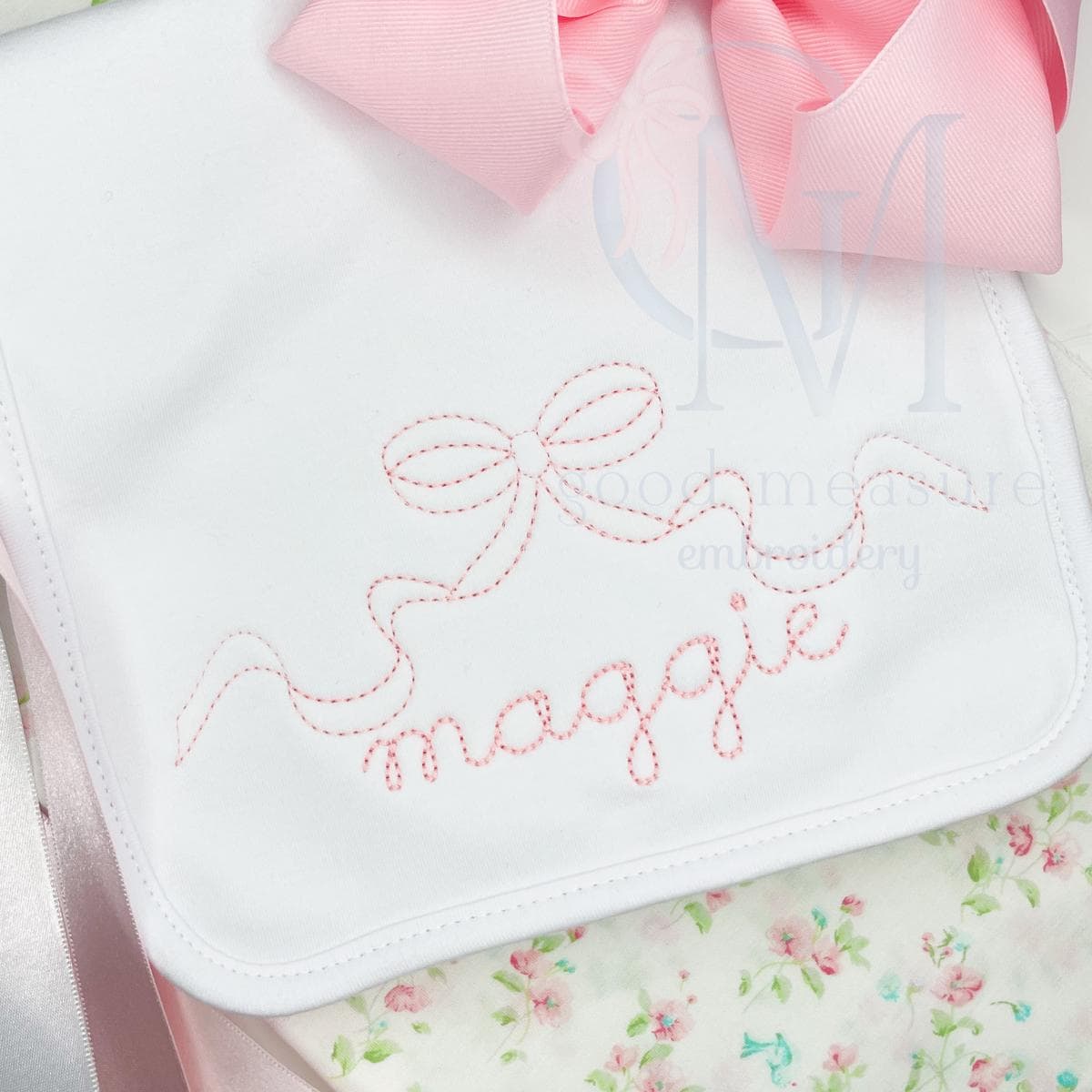 Vintage Stitch Heirloom Long Bow Embroidery Design