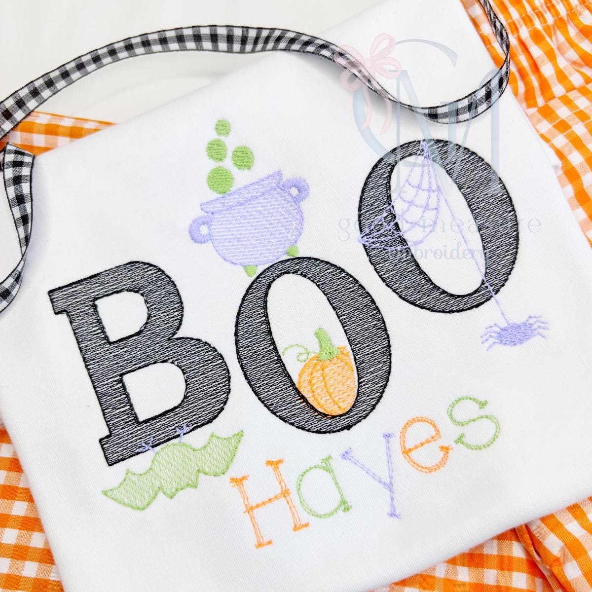 Boo Boy Sketch Embroidery Design