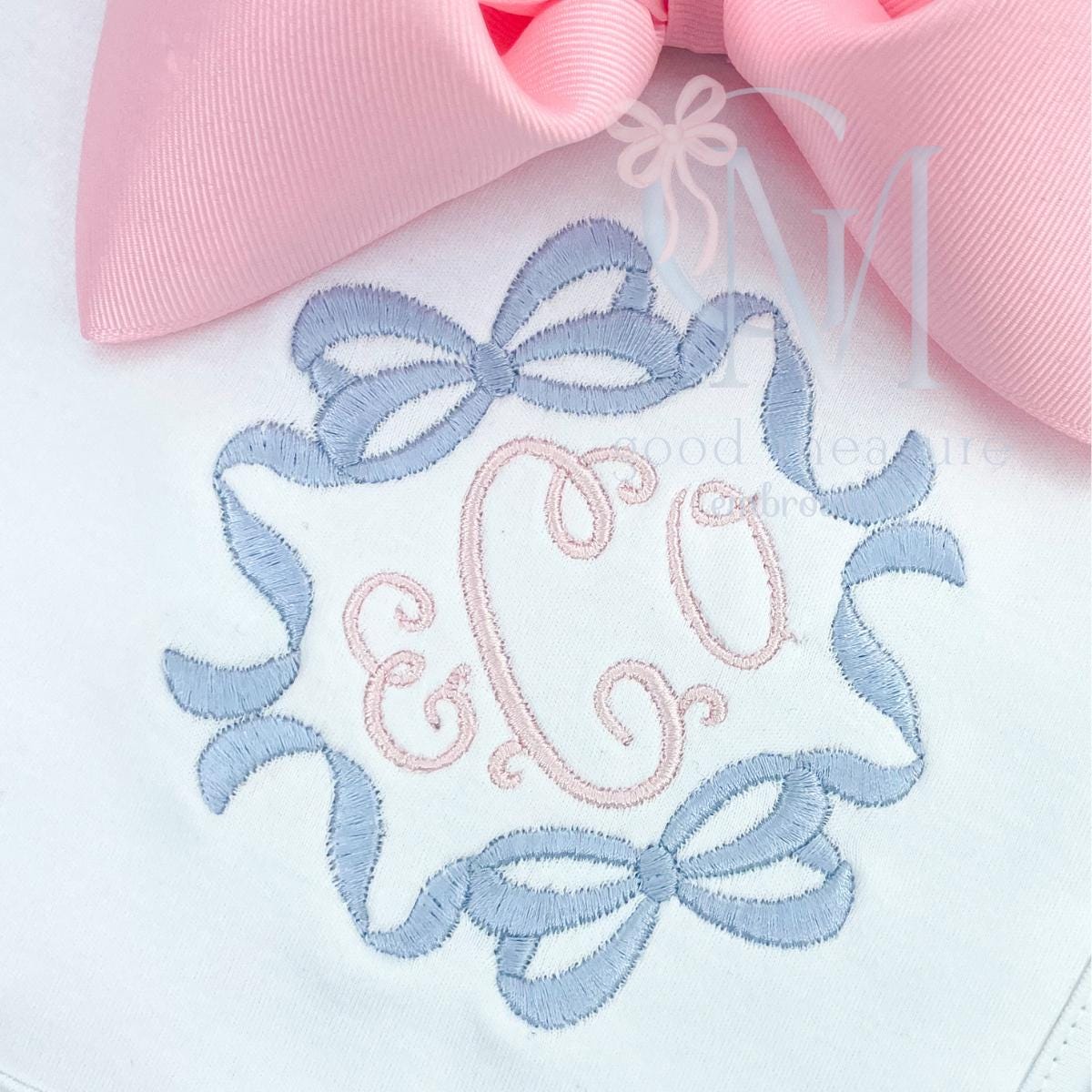 Fancy Bow Mini Frame Embroidery Design