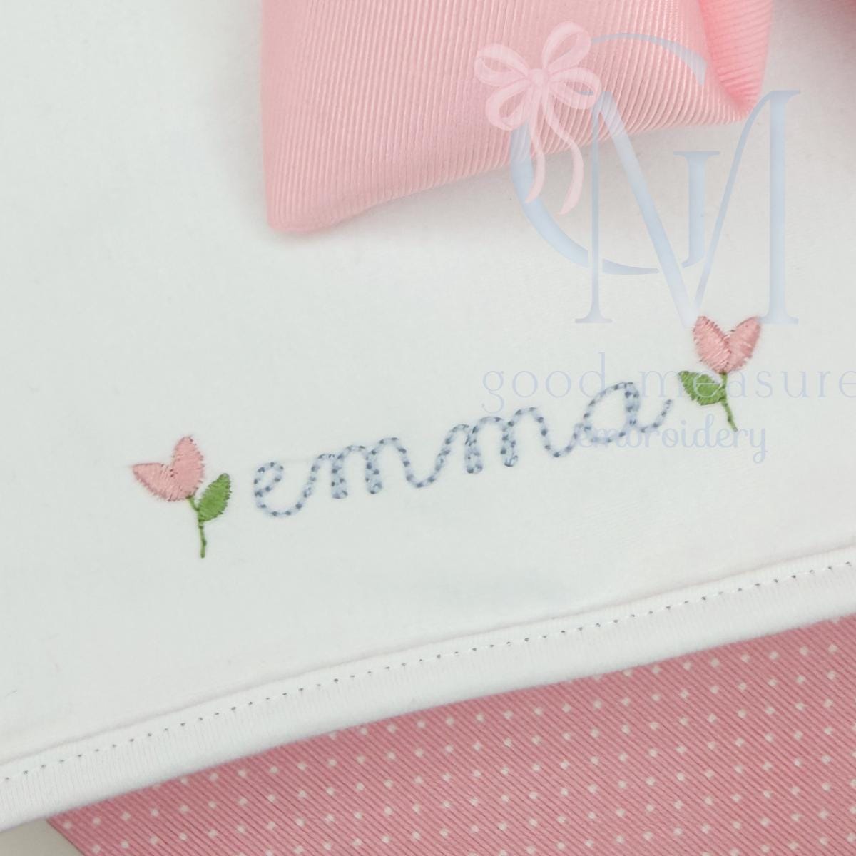 Tiny Single Rose Embroidery Design