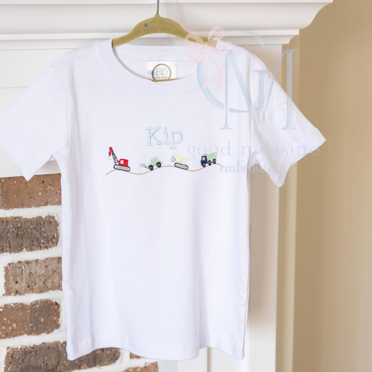 Construction Crew Rolling Along Embroidery Design