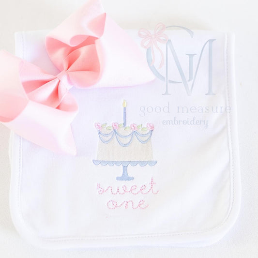 Floral Birthday Cake Mini Fill Embroidery Design