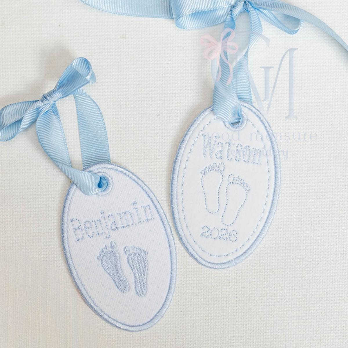 Vintage Stitch Baby Foot Embroidery Design