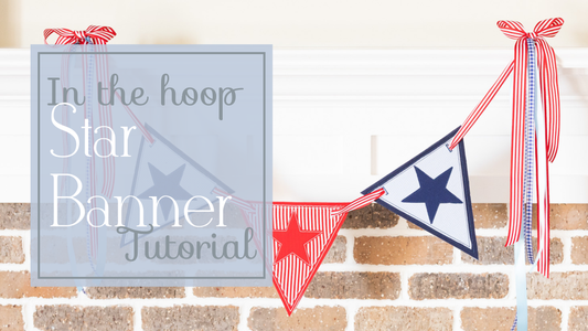 How to Make a Patriotic Pennant Banner with an Embroidery Machine