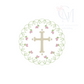 Lattice Cross Embroidery Design