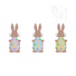 Bunnies & Eggs Embroidery Design