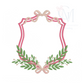 Bows and Branches Double Crest Embroidery Design