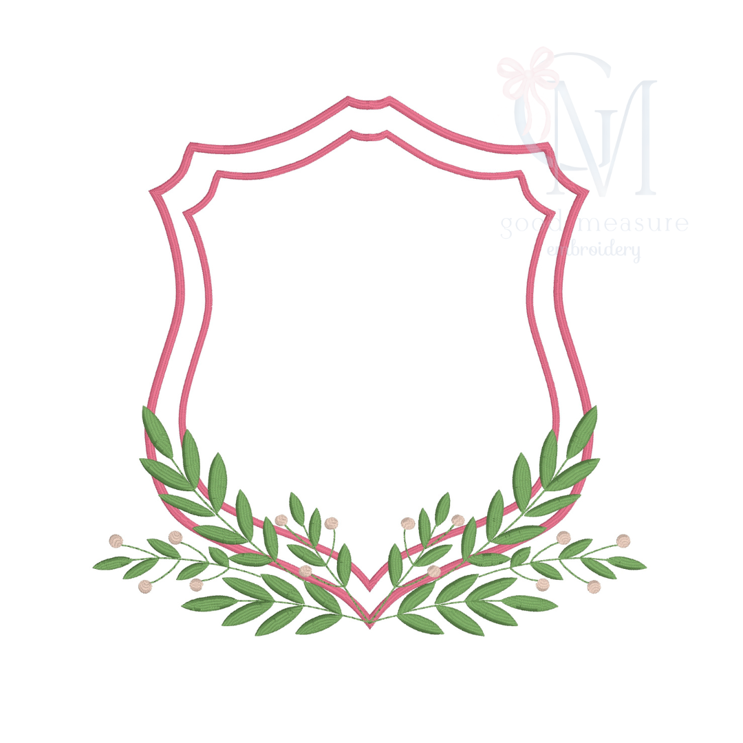 Branches Double Crest Embroidery Design