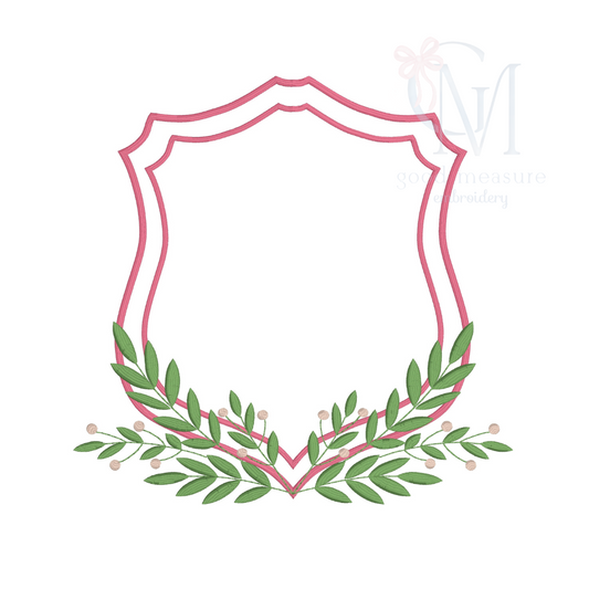 Branches Double Crest Embroidery Design