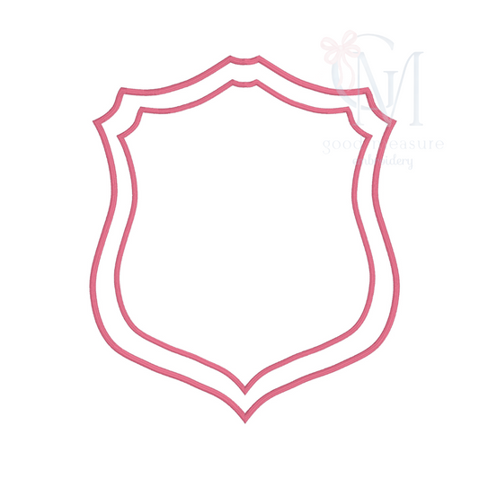 Monogram Double Crest Embroidery Design