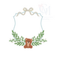 Baby Bear Crest Embroidery Design