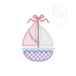 Zig Zag Applique Sailboat Girl Design