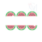 Watermelon Name Frame Sketch  Embroidery Design