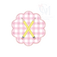 Scallop Crossed Pencil Patch Applique Design