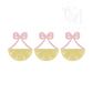 Lemon Wedge Trio Sketch Embroidery Design