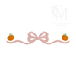 Pumpkin Satin Bow Embroidery Design