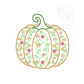 Floral Pumpkin Embroidery Design