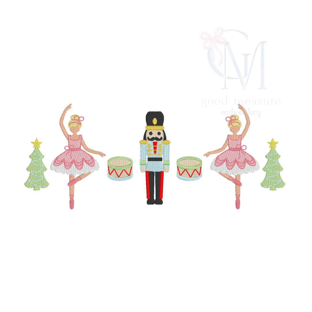 Nutcracker & Sugar Plum Fairy Embroidery Design