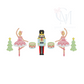 Nutcracker & Sugar Plum Fairy Embroidery Design