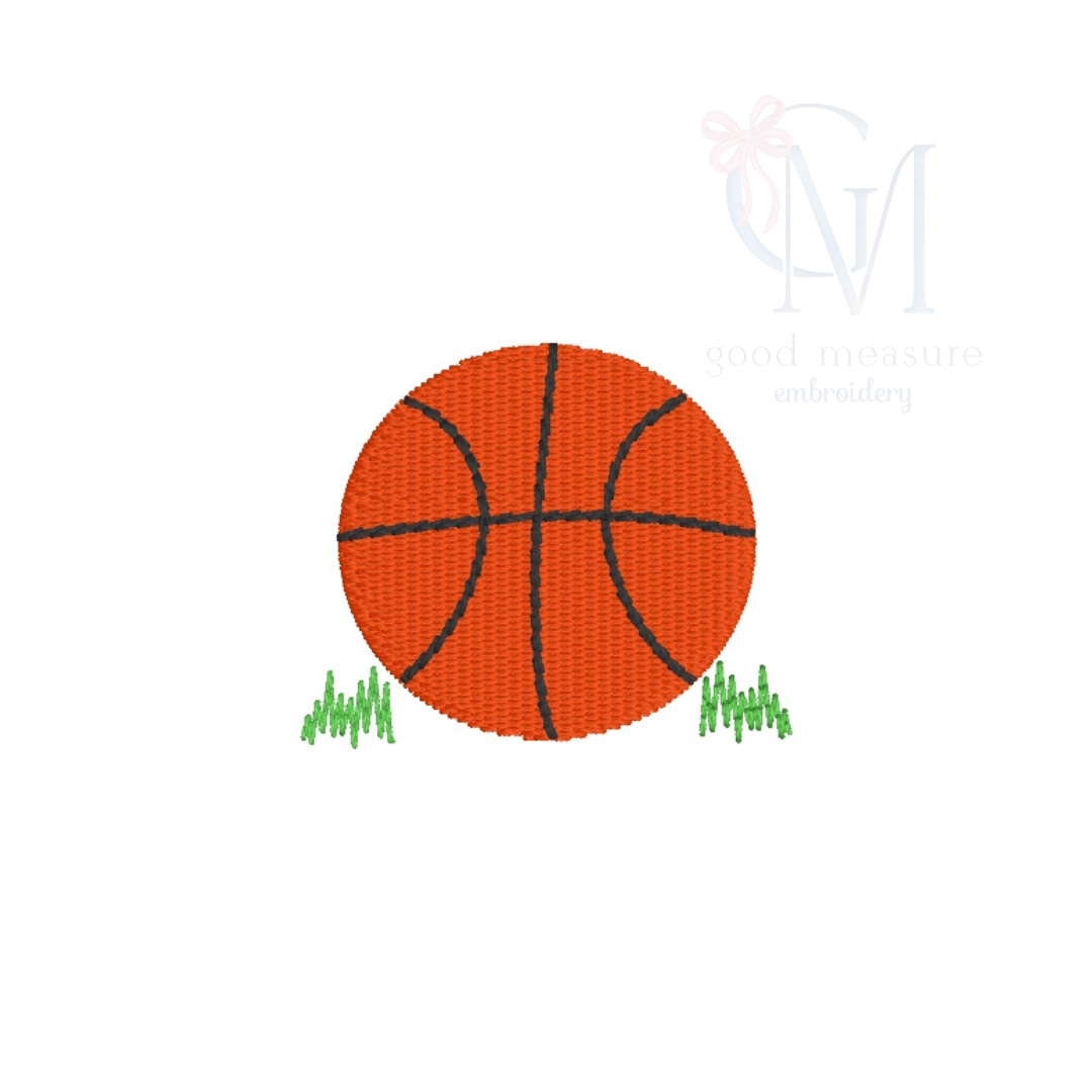 Mini Fill Basketball Embroidery Design