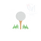 Mini Golf Ball Embroidery Design