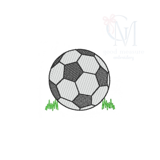 Mini Soccer Ball Embroidery Design