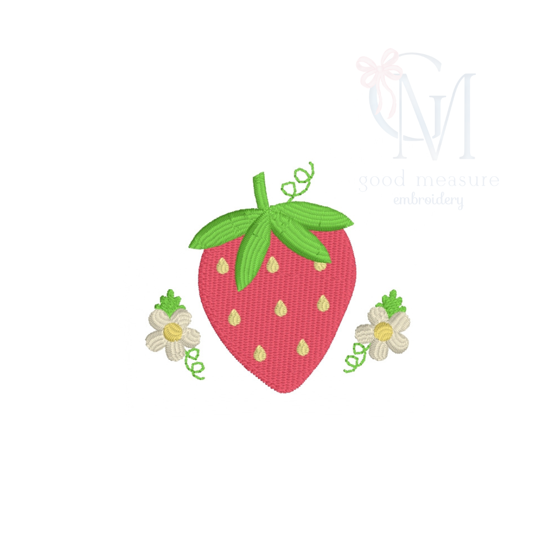 Strawberry Mini Fill Embroidery Design