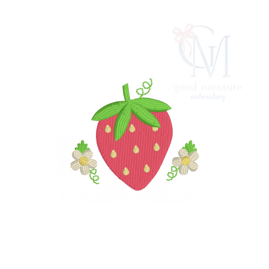 Strawberry Mini Fill Embroidery Design