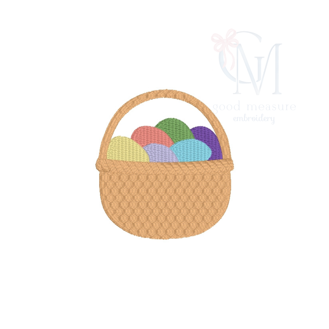 Mini Fill Easter Basket Embroidery Design