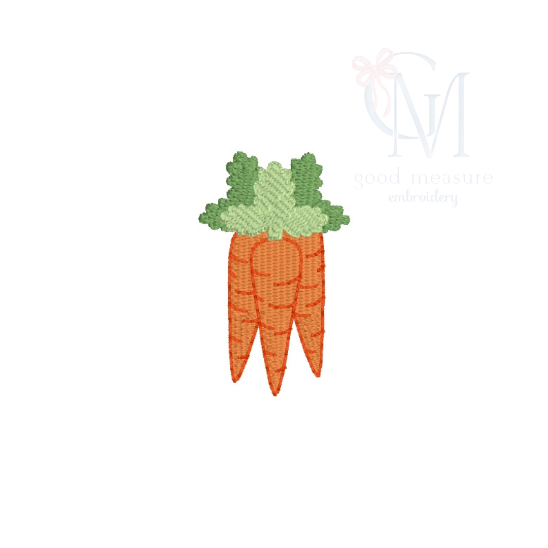 Mini Fill Carrots Embroidery Design