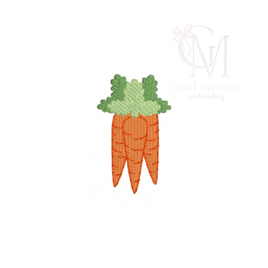 Mini Fill Carrots Embroidery Design