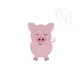 Mini Fill Baby Pig Embroidery Design