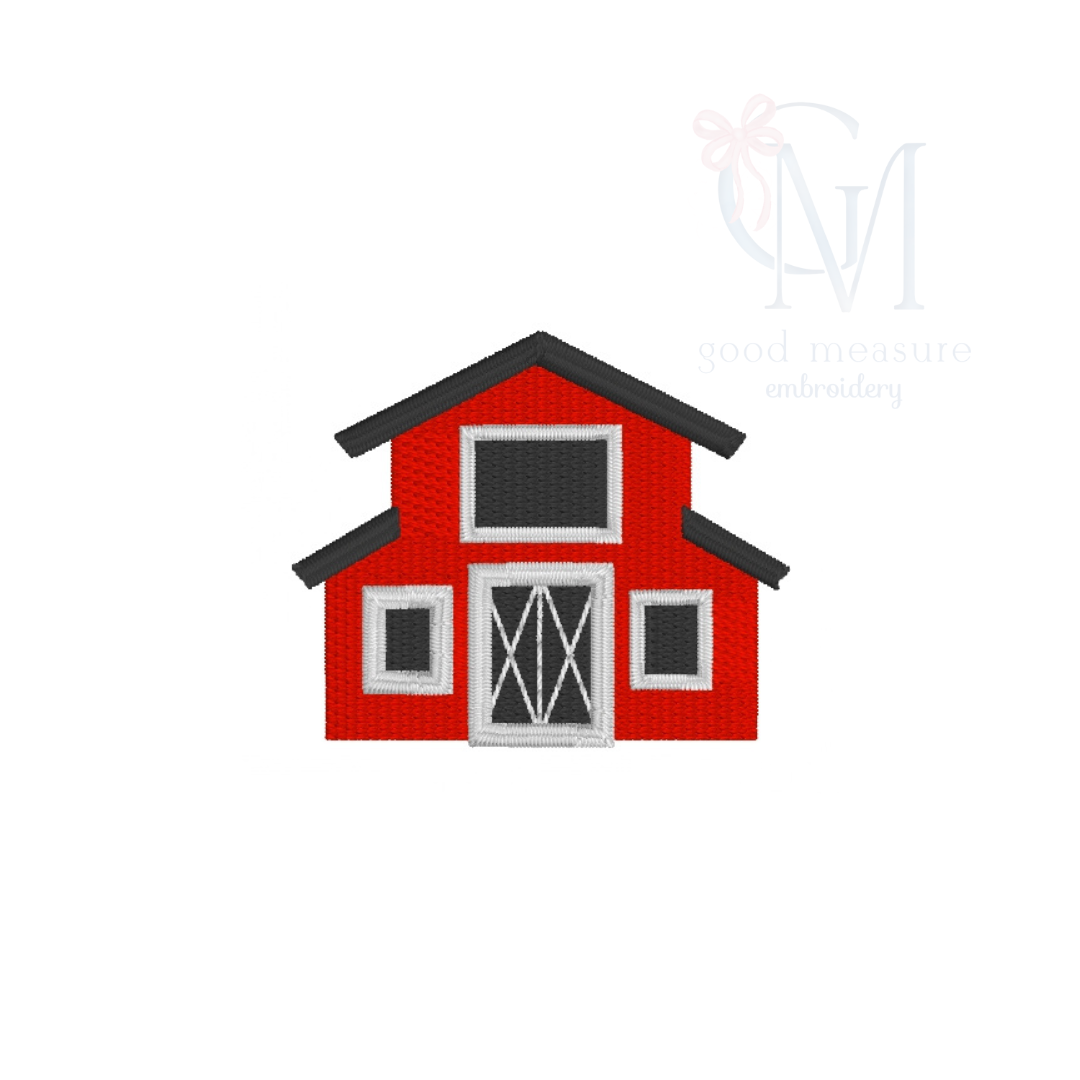 Mini Fill Barn Embroidery Design