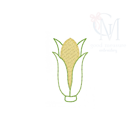 Mini Vintage Stitch Corn Embroidery Design