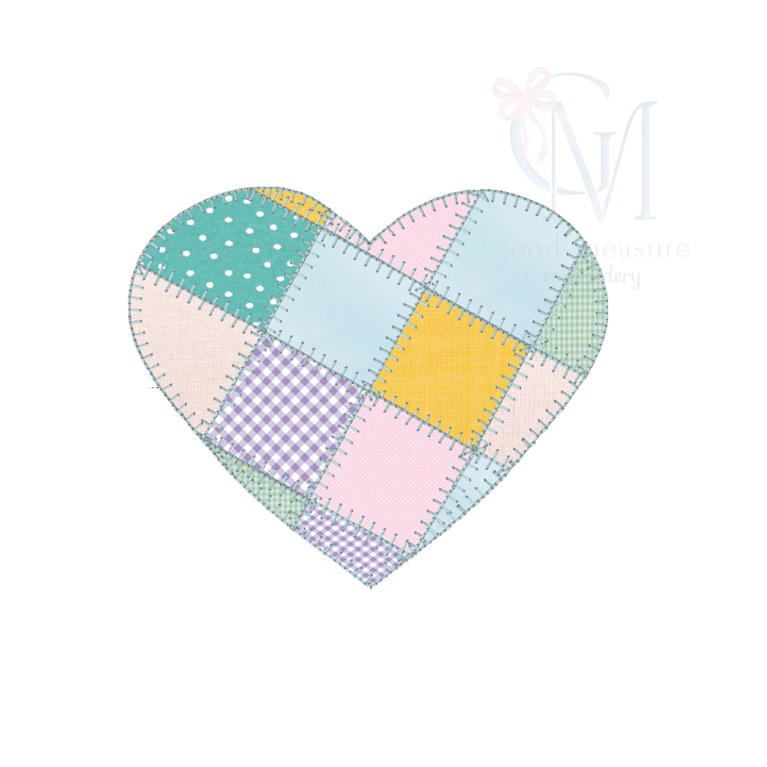 Applique Patchwork Heart Design