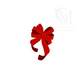 Mini Christmas Bow Embroidery Design