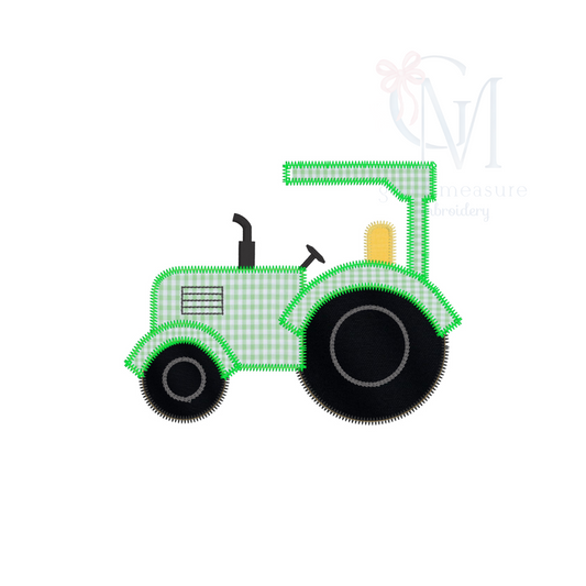 Applique Vintage Tractor