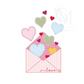 Valentines Letter Applique Embroidery Design