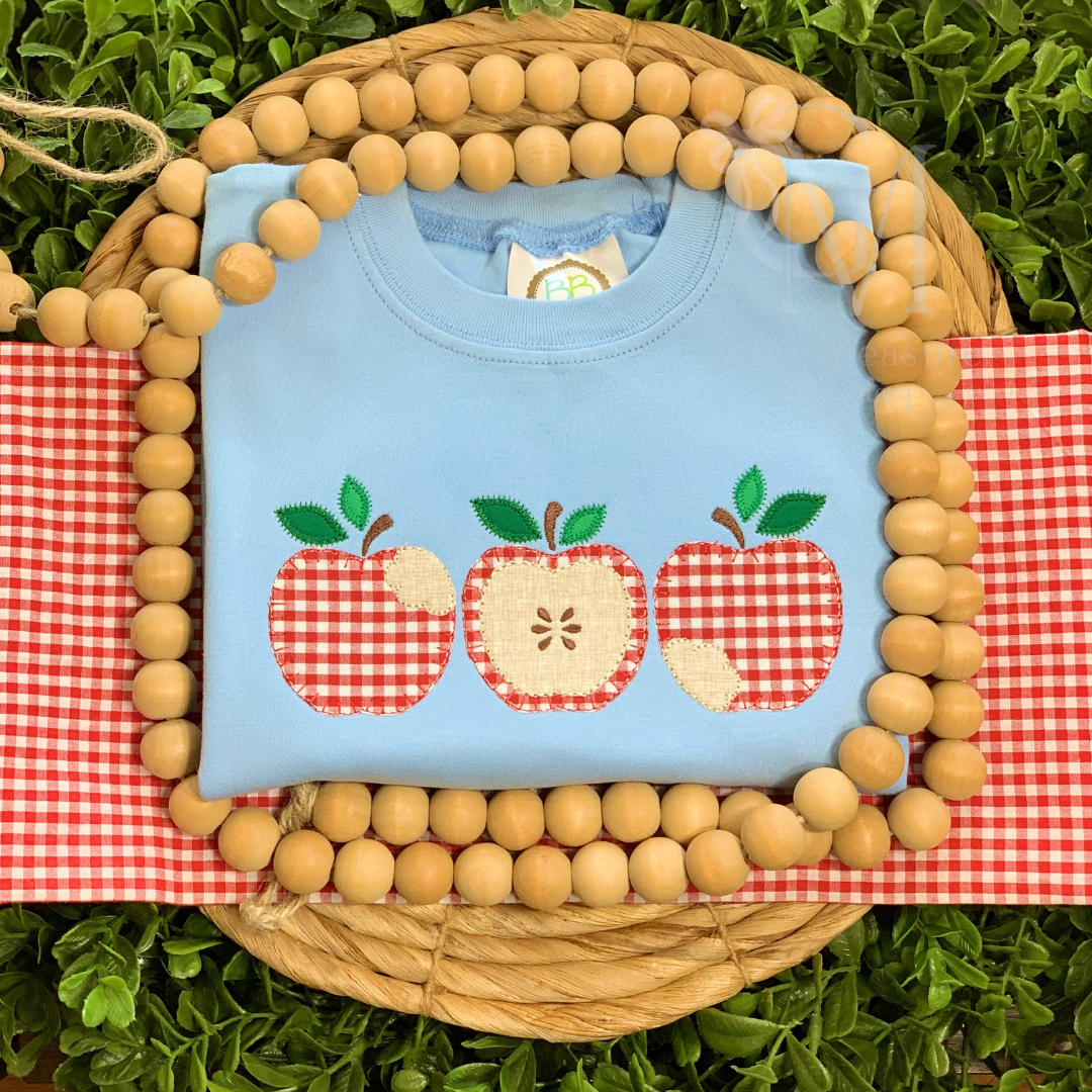 Apple Trio Applique Design