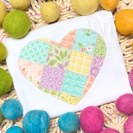 Applique Patchwork Heart Design