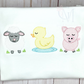 Baby Farm Animals Trio Sketch Embroidery Design