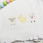 Baby Farm Animals Trio Sketch Embroidery Design