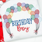 Birthday Balloon Arch Sketch Embroidery Design