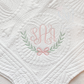 Bow Laurel Name Frame Embroidery Design