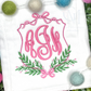 Bows and Branches Crest Embroidery Design