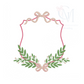 Bows and Branches Crest Embroidery Design