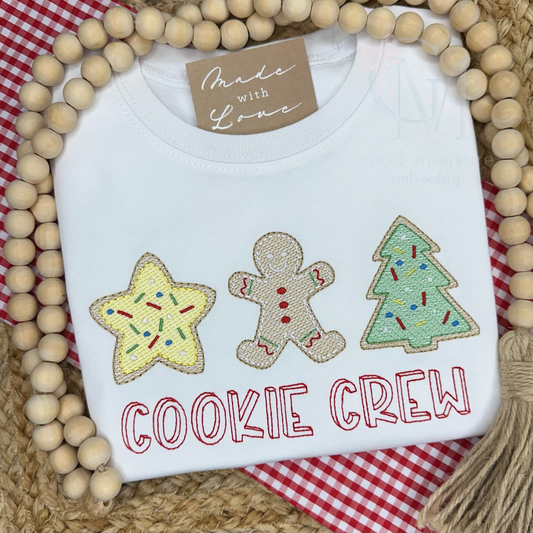 Christmas Cookies Sketch Embroidery Design