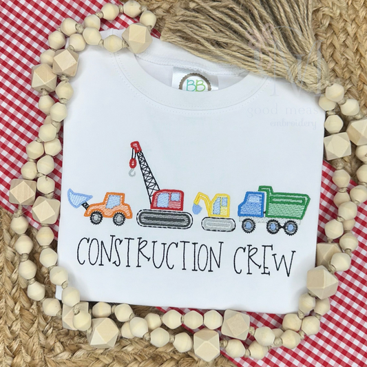 Construction Crew Machine Embroidery Design