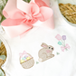 Easter Bunny Trio Girl Embroidery Design